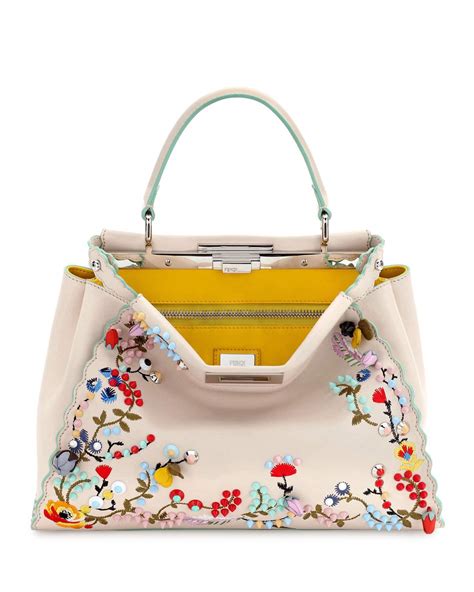 fendi floral handbag|fendi handbags clearance sale.